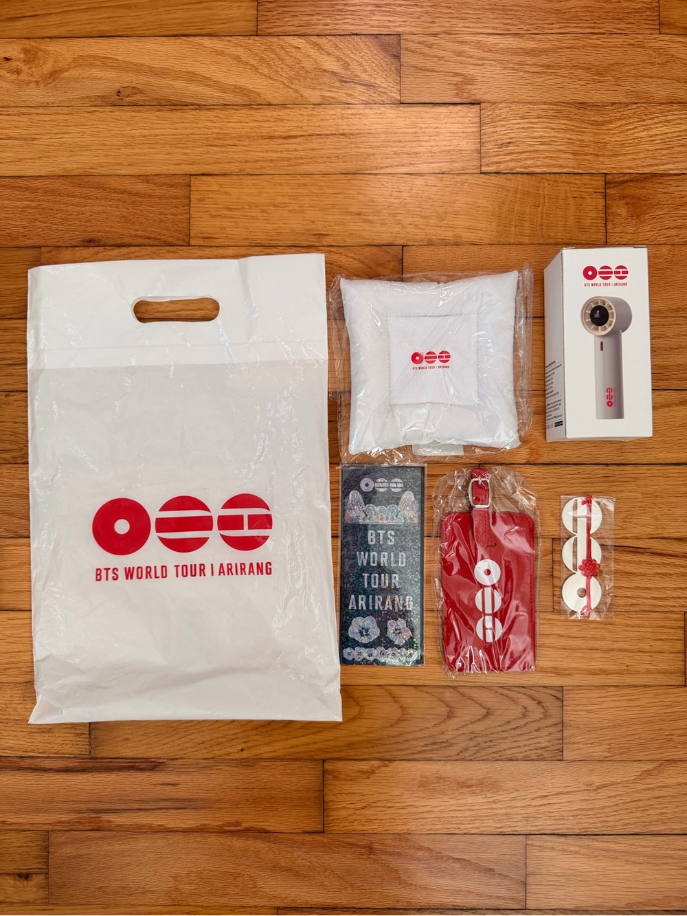 BTS WORLD TOUR ARIRANG NORTH AMERICA SOUNDCHECK VIP MERCH KIT.